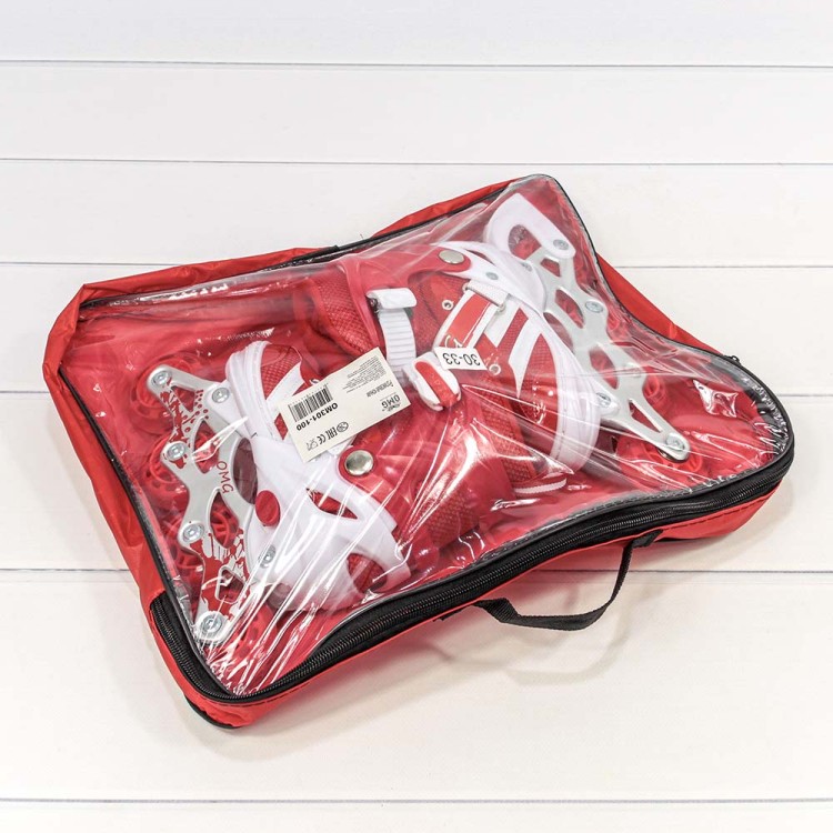 000301-100 Роликовые коньки S (30-33) со светящимися колесами (ассортимент) 1/6