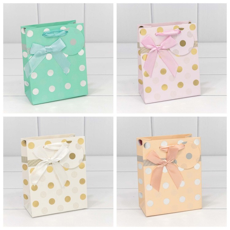 000154H Пакет подарочный "Леди" с тиснением (микс) 12*15*7 230г 1/20 1/480 