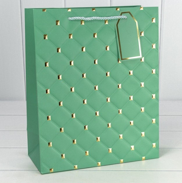 000891E Пакет подарочный с тиснением 891 (микс) 18*23*10 210г 1/20 1/360		