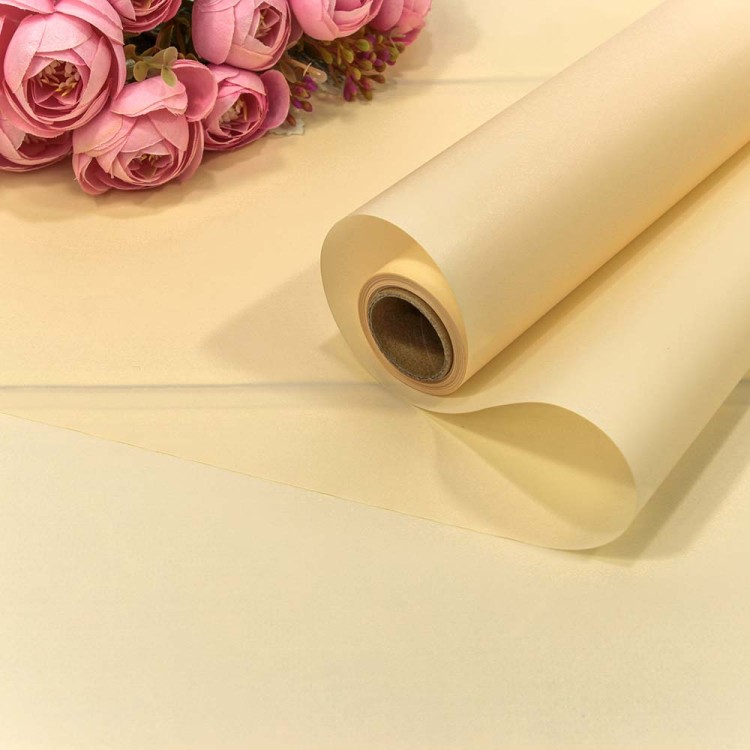 001353/18 Плёнка 0,58*10м с перламутровым отливом 50мкм Персиковый-2 1/30