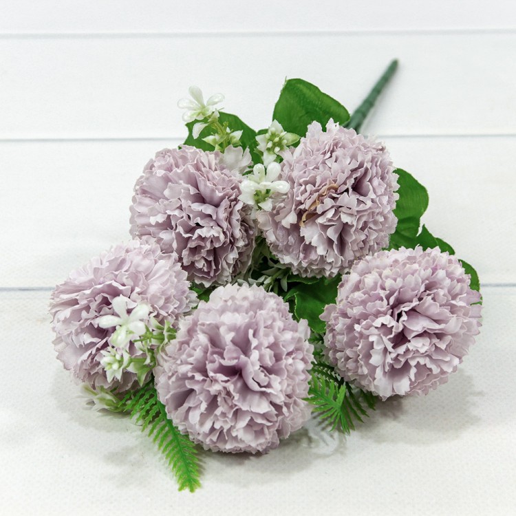 303-05-02/04 Искусственные цветы Хризантема Сиреневый 1/2
