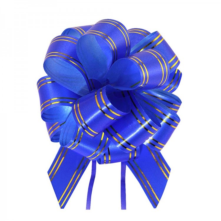 000525-30 Бант-шар 3см с золотой полосой 1/50 1/3000