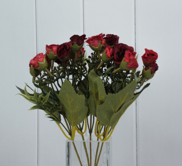 303-10-300/155 Искусственные цветы Розы Красный микс 30см 1/1 303-10-300/155 Искусственные цветы Розы Красный микс 30см 1/1