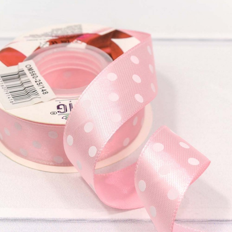 560-25/148 Лента Атласная Горох 2,5см*25ярд Розовый 1/5 1/300 560-25/148 Лента Атласная Горох 2,5см*25ярд Розовый 1/5 1/300