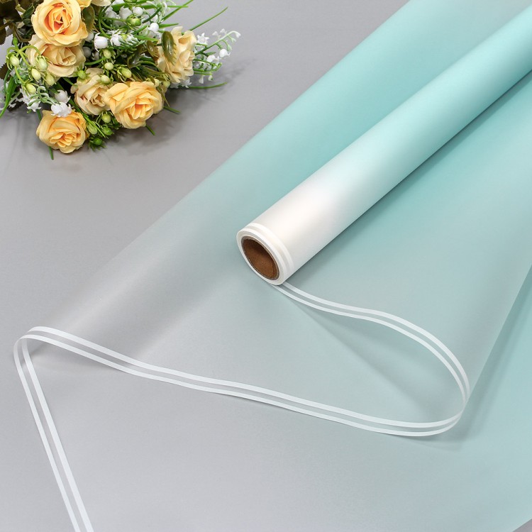 1624/635 Плёнка 0,58*10м матовая с двойной белой полосой 55мкм Голубой 1/30 1624/635 Плёнка 0,58*10м матовая с двойной белой полосой 55мкм Голубой 1/30