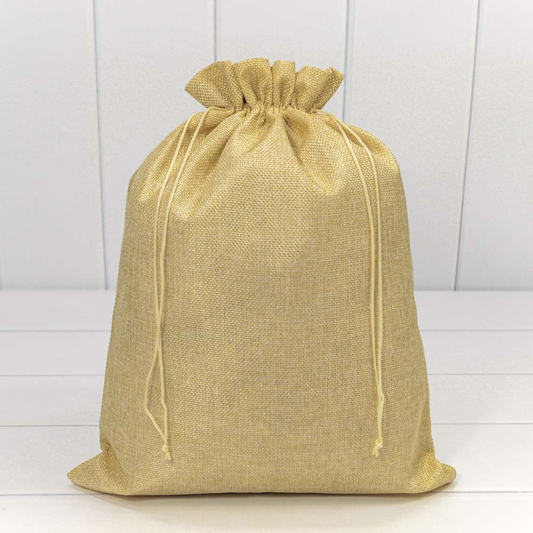 000809A/11 Мешочки из искусственного льна 30*40 Песочный 1/20 1/300