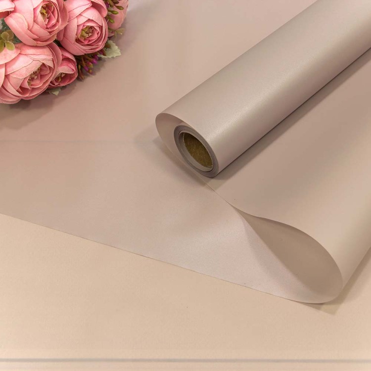 001353/4 Плёнка 0,58*10м с перламутровым отливом 50мкм Серо-сиреневый 1/30