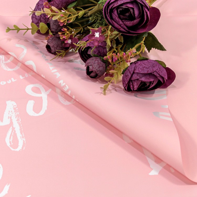 1650/699	Плёнка в листах 58*58 (20 шт.) матовая "I like you" 55мкм Розовый 1/60					