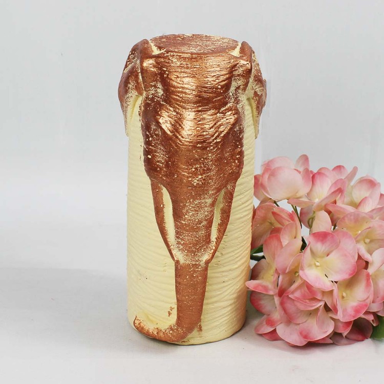 1009550007 СЛОН ХАТХИ Фигурка гипсовая интерьерная декоративная H-200мм D-95мм