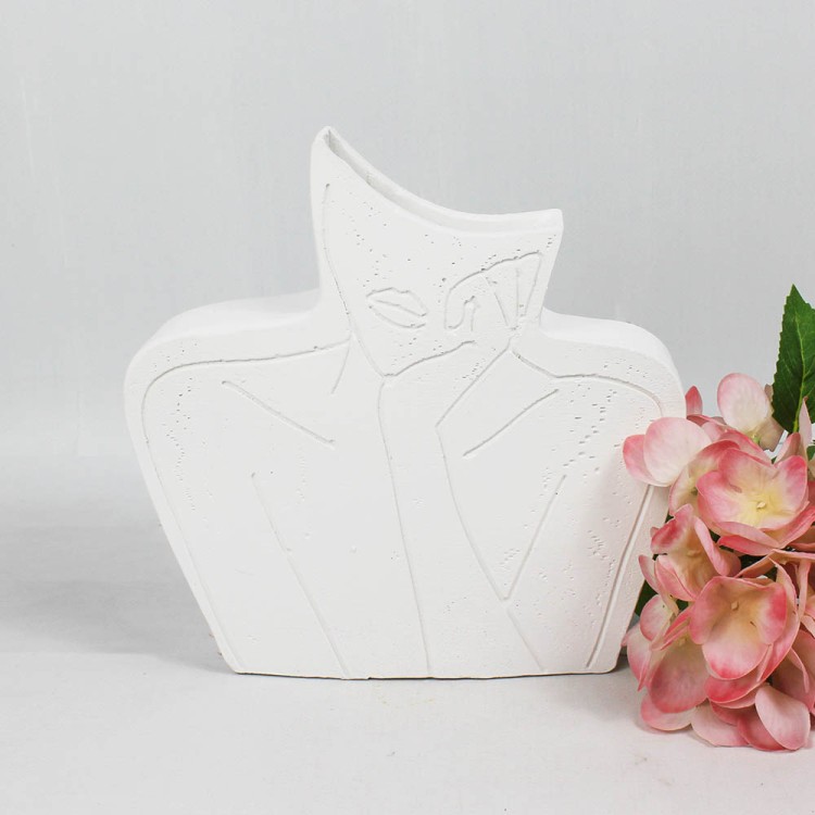 1009870000 ГРУСТЬ Ваза-органайзер гипсовый декоративный H-200мм D-200мм