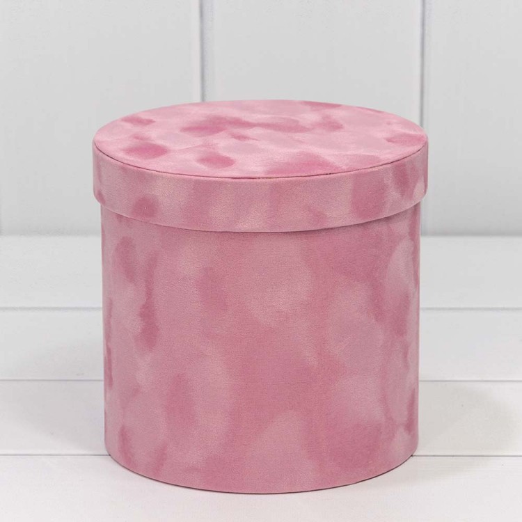 720112/131 Коробки Цилиндр Набор 1/3 18*17 "Бархатный" Розовый 1/12 