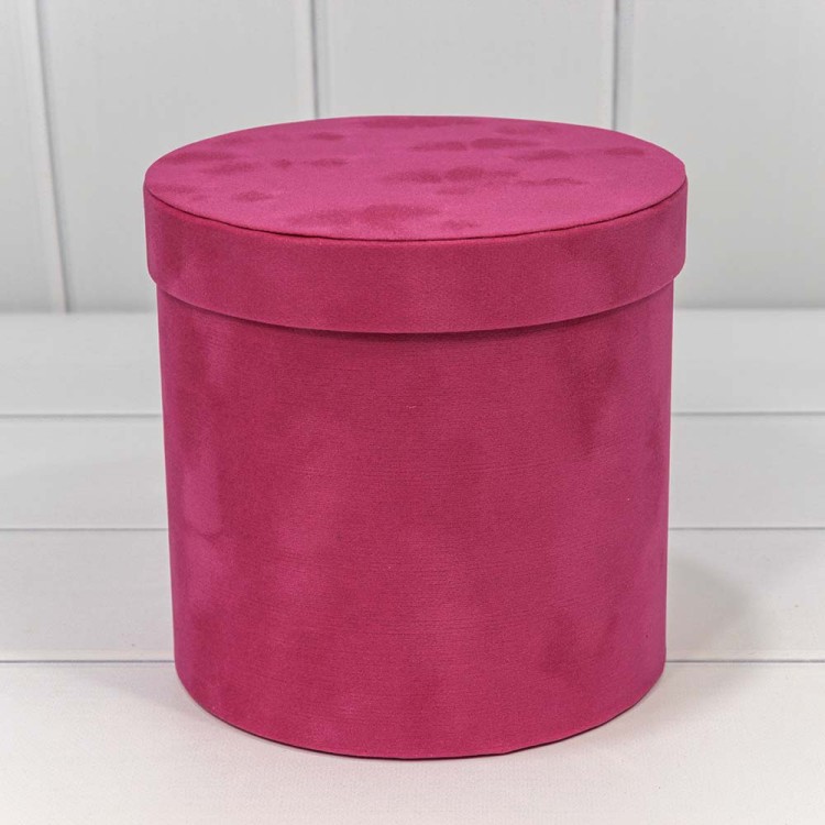 720112/133 Коробки Цилиндр Набор 1/3 18*17 "Бархатный" Малиновый 1/12