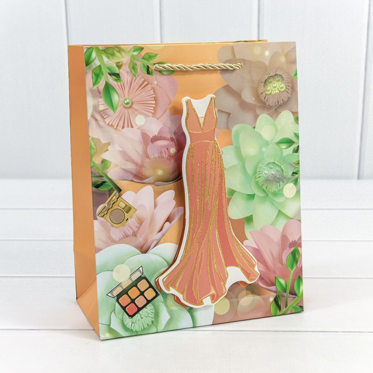 000318E Пакет подарочный с 3D аппликацией "Детский" (микс 318) 18*23*10 210г 1/20 1/360