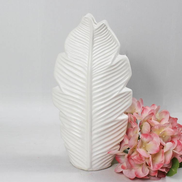 1006850002 Органайзер-кашпо, фигурка декоративная, гипс, перламутр H-250мм D-133*58мм