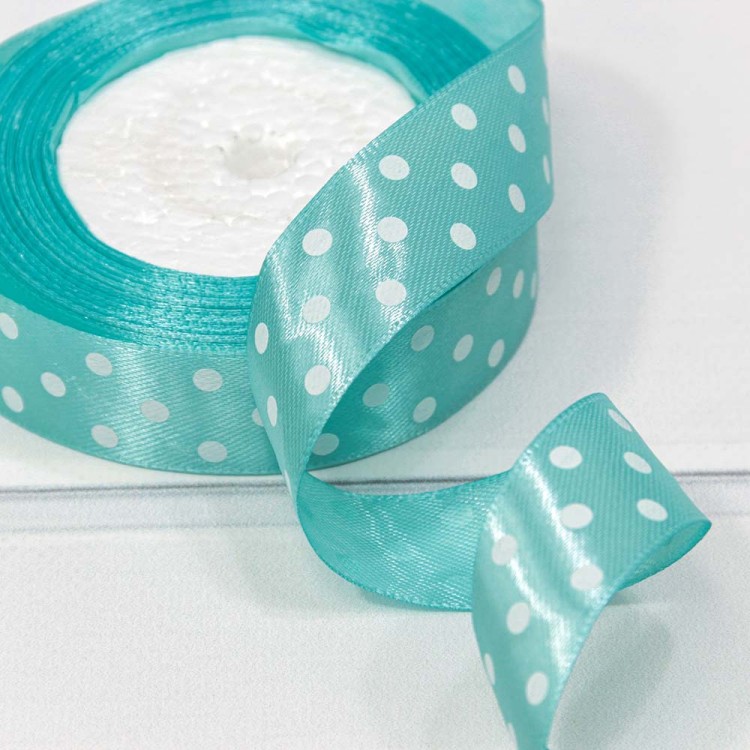 560-25/199 Лента Атласная Горох 2,5см*25ярд Бирюзовый 1/5 1/300 560-25/199 Лента Атласная Горох 2,5см*25ярд Бирюзовый 1/5 1/300