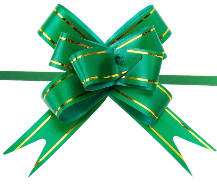 000527-12 Бант-бабочка 1,2*21 см с золотой полосой (ассортимент) 1/200 1/100 упак.