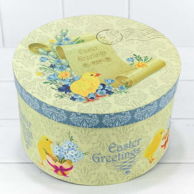 720-731 Набор коробок 1/3 круглый Greetings 22*13 см