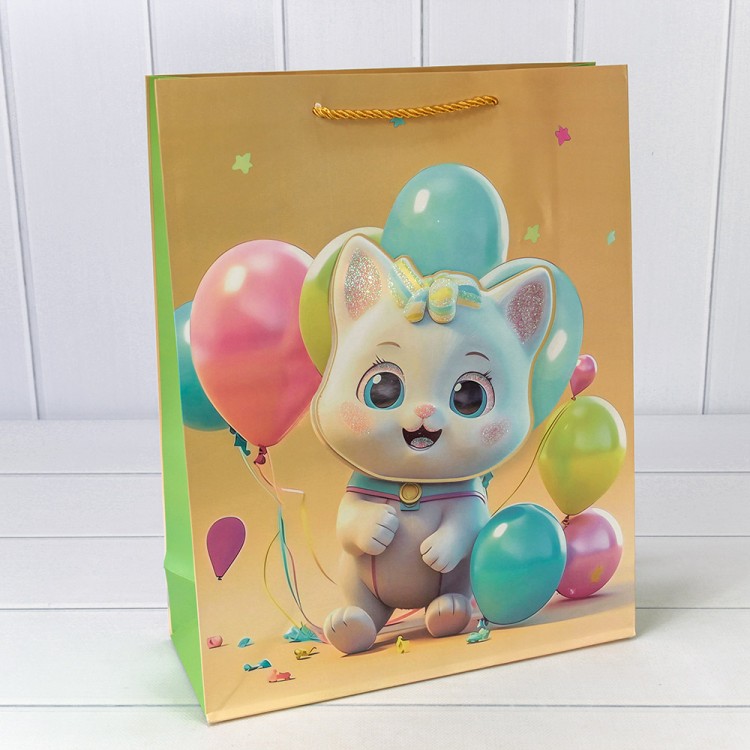 000270A	Пакет подарочный с 3D аппликацией "Детский" (микс 270) 30*41,5*12 210г 1/20 1/80