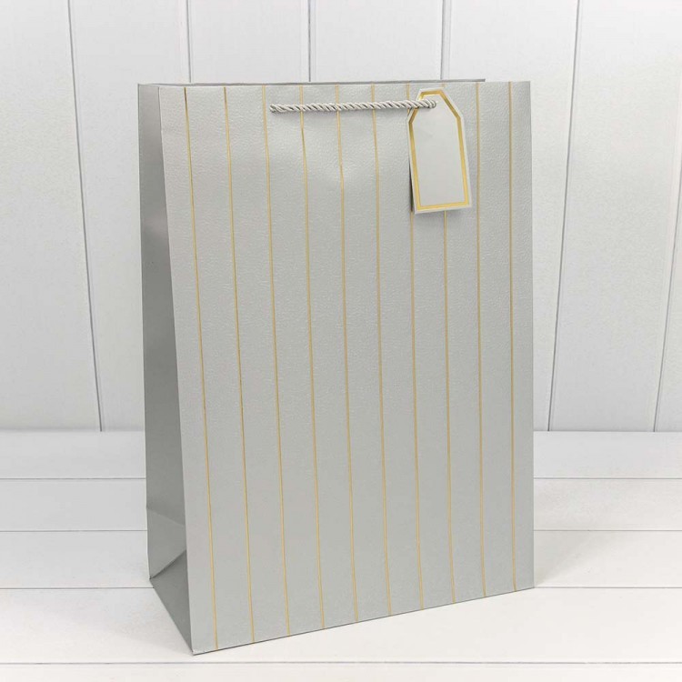 000490A  Пакет подарочный с тиснением "Полосы" (микс) 31*42*12 210г 1/20 1/80