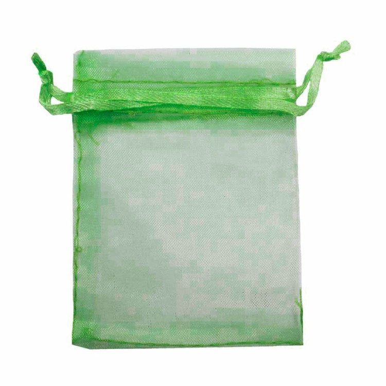 000801-13A Мешочки из органзы 30*40 см однотонные зеленый 1/100 1/2000