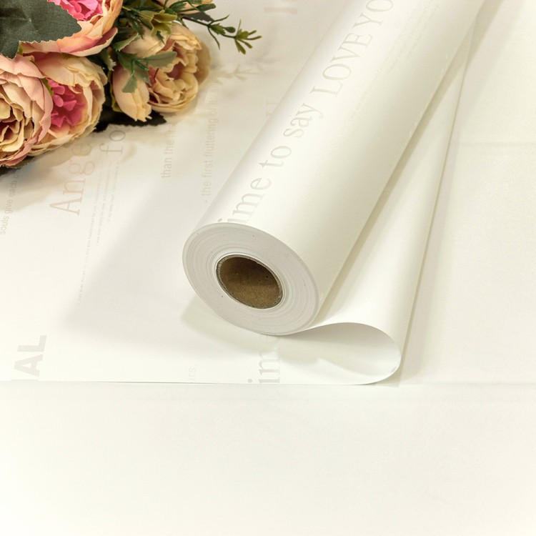 1877/2 Плёнка 58см 800г матовая с печатью 60мкм Белый 1/12 1877/2 Плёнка 58см 800г матовая с печатью 60мкм Белый 1/12