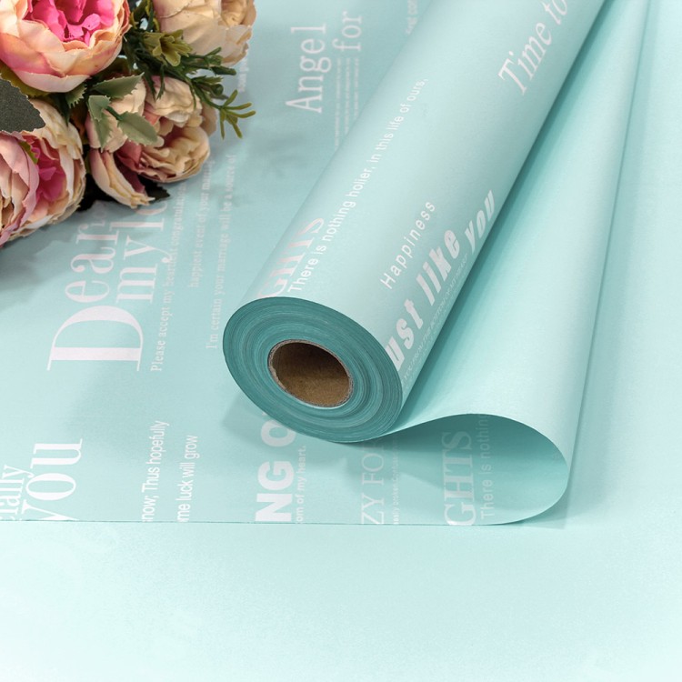 1877/7457 Плёнка 58см 800г матовая с печатью 60мкм Голубой 1/12 1877/7457 Плёнка 58см 800г матовая с печатью 60мкм Голубой 1/12