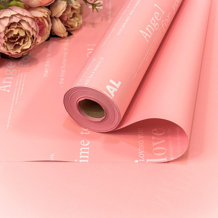 1877/0331 Плёнка 58см 800г матовая с печатью 60мкм Розовый-0331 1/12 1877/0331 Плёнка 58см 800г матовая с печатью 60мкм Розовый-0331 1/12