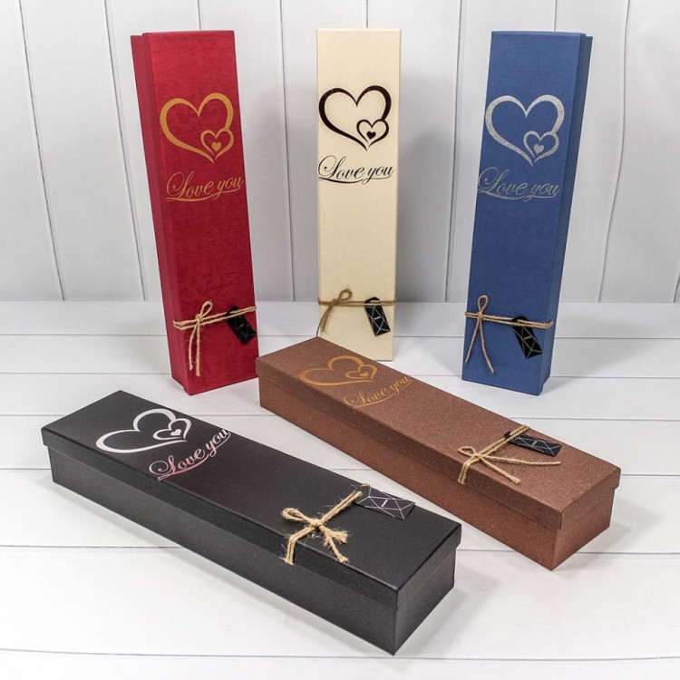 720-635 Набор коробок 1/3 прямоугольный I love you 47,5*11,5*7,5 см (ассортимент) 1/30