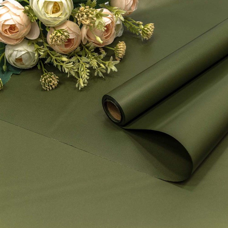 1638/371	Плёнка 0,58*10м матовая "Корейская" 65мкм Тёмно-оливковый 1/30																	